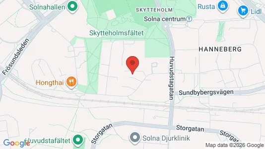 Apartments for rent i Solna - kort over placeringen