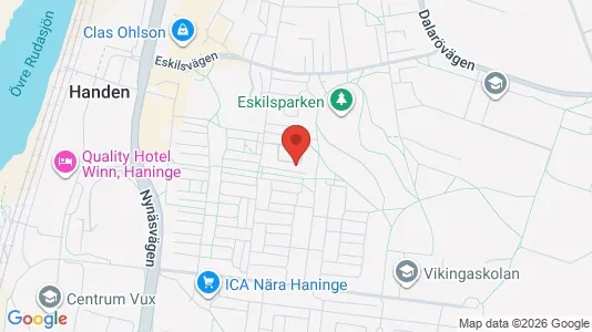 Apartments for rent i Haninge - kort over placeringen