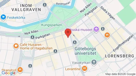 Apartments for rent i Gothenburg City Centre - kort over placeringen