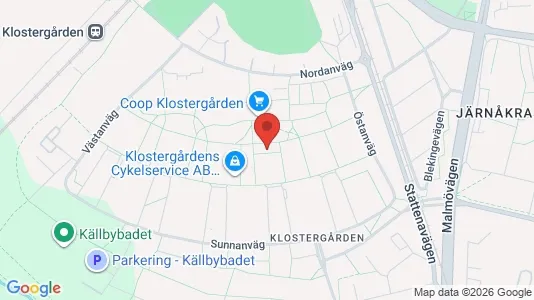 Apartments for rent i Lund - kort over placeringen