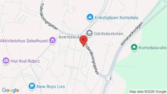 Apartments for rent i Gothenburg East - kort over placeringen