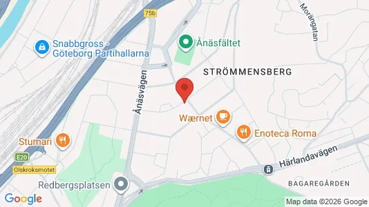 Apartments for rent i Örgryte-Härlanda - kort over placeringen