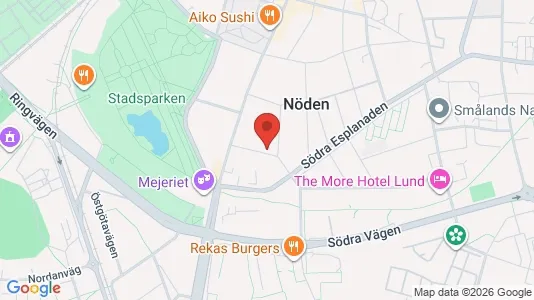 Apartments for rent i Lund - kort over placeringen