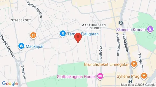 Apartments for rent i Majorna-Linné - kort over placeringen