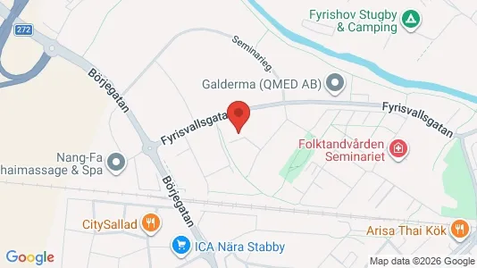Apartments for rent i Uppsala - kort over placeringen
