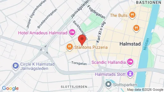 Apartments for rent i Halmstad - kort over placeringen