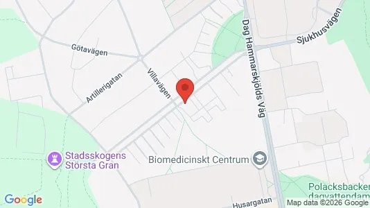 Apartments for rent i Uppsala - kort over placeringen