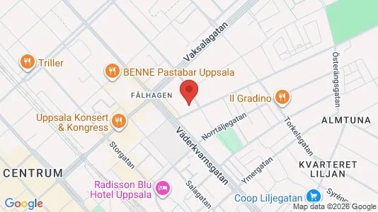 Apartments for rent i Uppsala - kort over placeringen