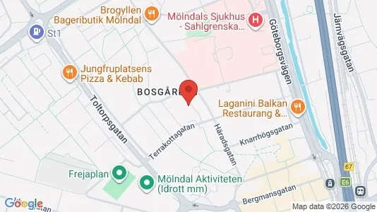 Apartments for rent i Mölndal - kort over placeringen