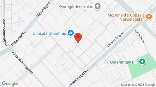 Apartments for rent i Uppsala - kort over placeringen