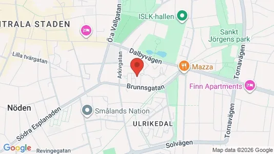 Apartments for rent i Lund - kort over placeringen
