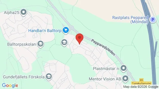 Apartments for rent i Mölndal - kort over placeringen