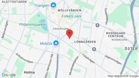 Apartments for rent i Sofielund - kort over placeringen