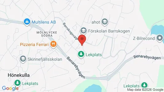 Apartments for rent i Härryda - kort over placeringen