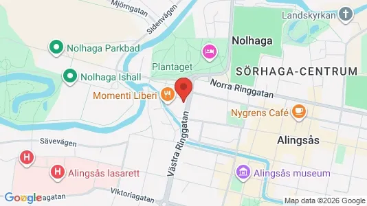 Apartments for rent i Alingsås - kort over placeringen