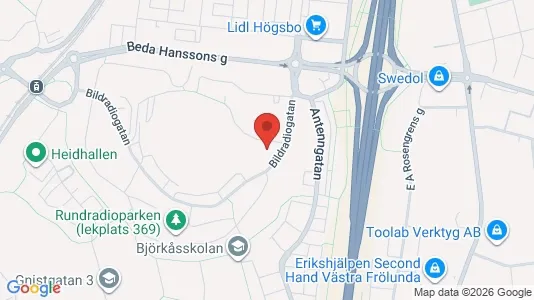 Apartments for rent i Askim-Frölunda-Högsbo - kort over placeringen