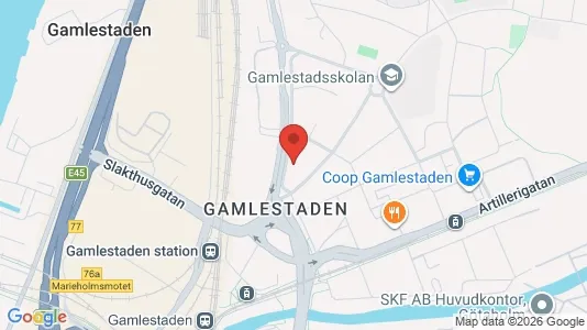 Apartments for rent i Gothenburg East - kort over placeringen