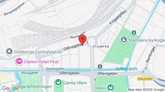 Apartments for rent i Gothenburg City Centre - kort over placeringen