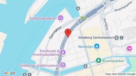 Apartments for rent i Gothenburg City Centre - kort over placeringen