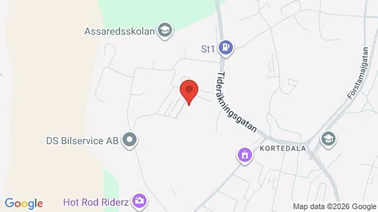 Apartments for rent i Gothenburg East - kort over placeringen