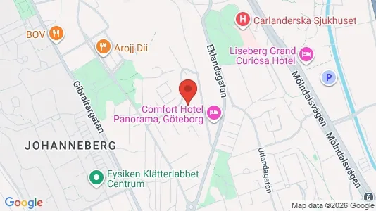 Apartments for rent i Johanneberg - kort over placeringen