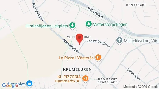 Apartments for rent i Västerås - kort over placeringen