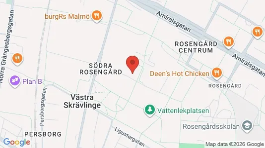 Apartments for rent i Rosengård - kort over placeringen