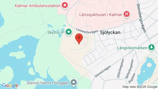 Apartments for rent i Kalmar - kort over placeringen