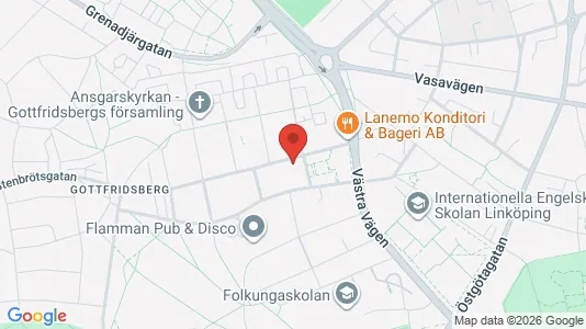 Apartments for rent i Linköping - kort over placeringen