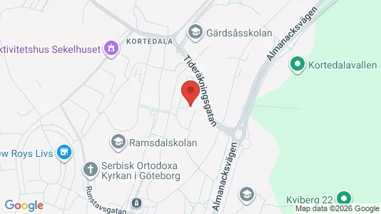 Apartments for rent i Gothenburg East - kort over placeringen