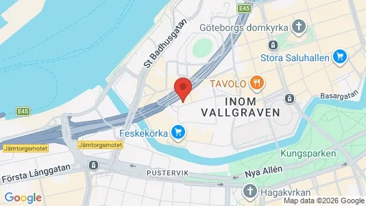 Apartments for rent i Gothenburg City Centre - kort over placeringen