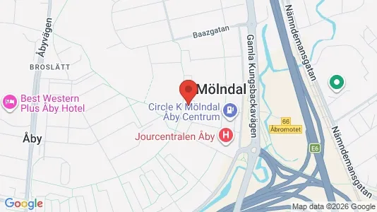 Apartments for rent i Mölndal - kort over placeringen