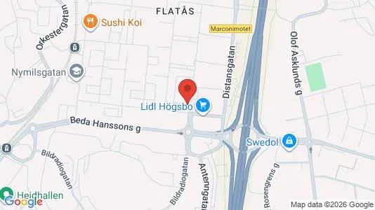 Apartments for rent i Askim-Frölunda-Högsbo - kort over placeringen