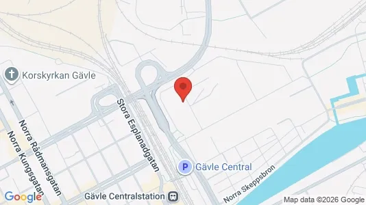 Apartments for rent i Gävle - kort over placeringen