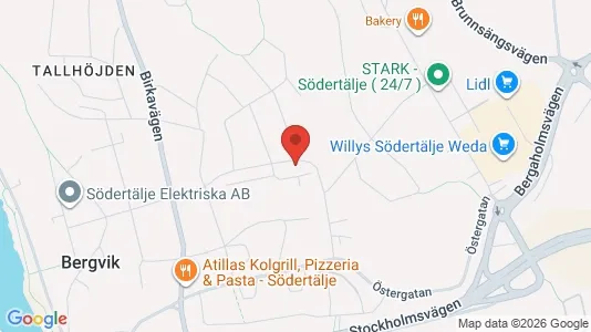 Apartments for rent i Södertälje - kort over placeringen
