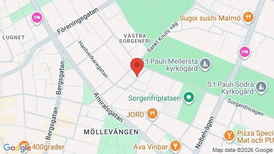 Apartments for rent i Malmö City - kort over placeringen