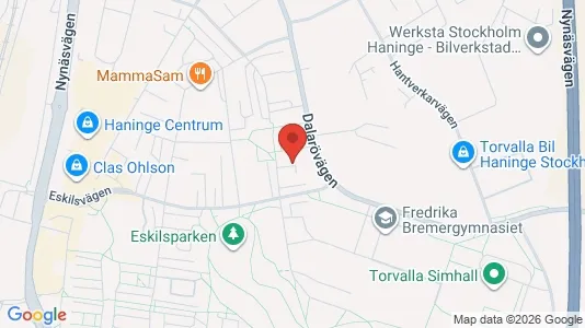Apartments for rent i Haninge - kort over placeringen