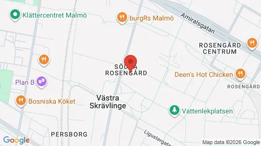 Apartments for rent i Rosengård - kort over placeringen