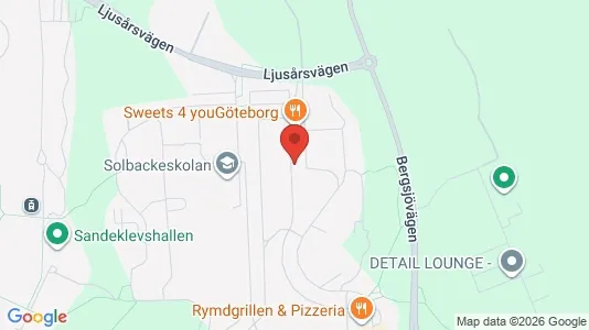 Apartments for rent i Gothenburg East - kort over placeringen