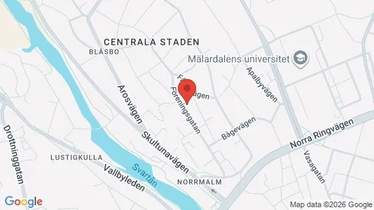 Apartments for rent i Västerås - kort over placeringen