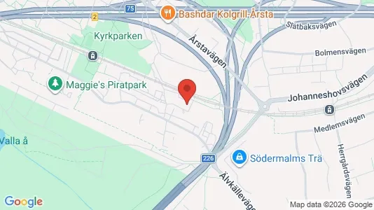 Apartments for rent i Hammarbyhamnen - kort over placeringen