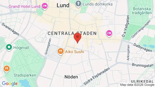 Apartments for rent i Lund - kort over placeringen