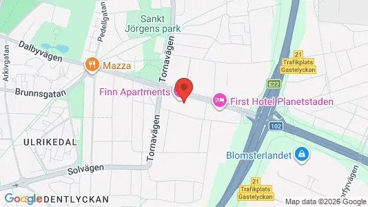 Apartments for rent i Lund - kort over placeringen