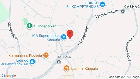 Apartments for rent i Lidingö - kort over placeringen