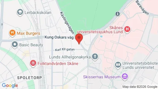 Apartments for rent i Lund - kort over placeringen