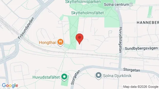 Apartments for rent i Solna - kort over placeringen