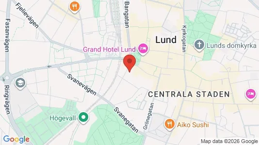 Apartments for rent i Lund - kort over placeringen