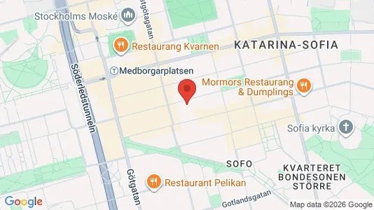 Apartments for rent i Södermalm - kort over placeringen