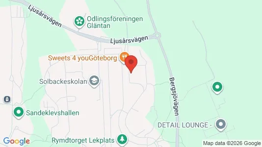 Apartments for rent i Gothenburg East - kort over placeringen