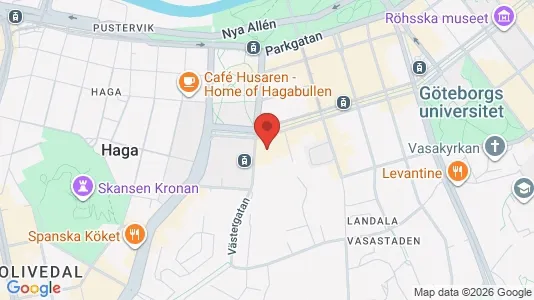 Apartments for rent i Gothenburg City Centre - kort over placeringen